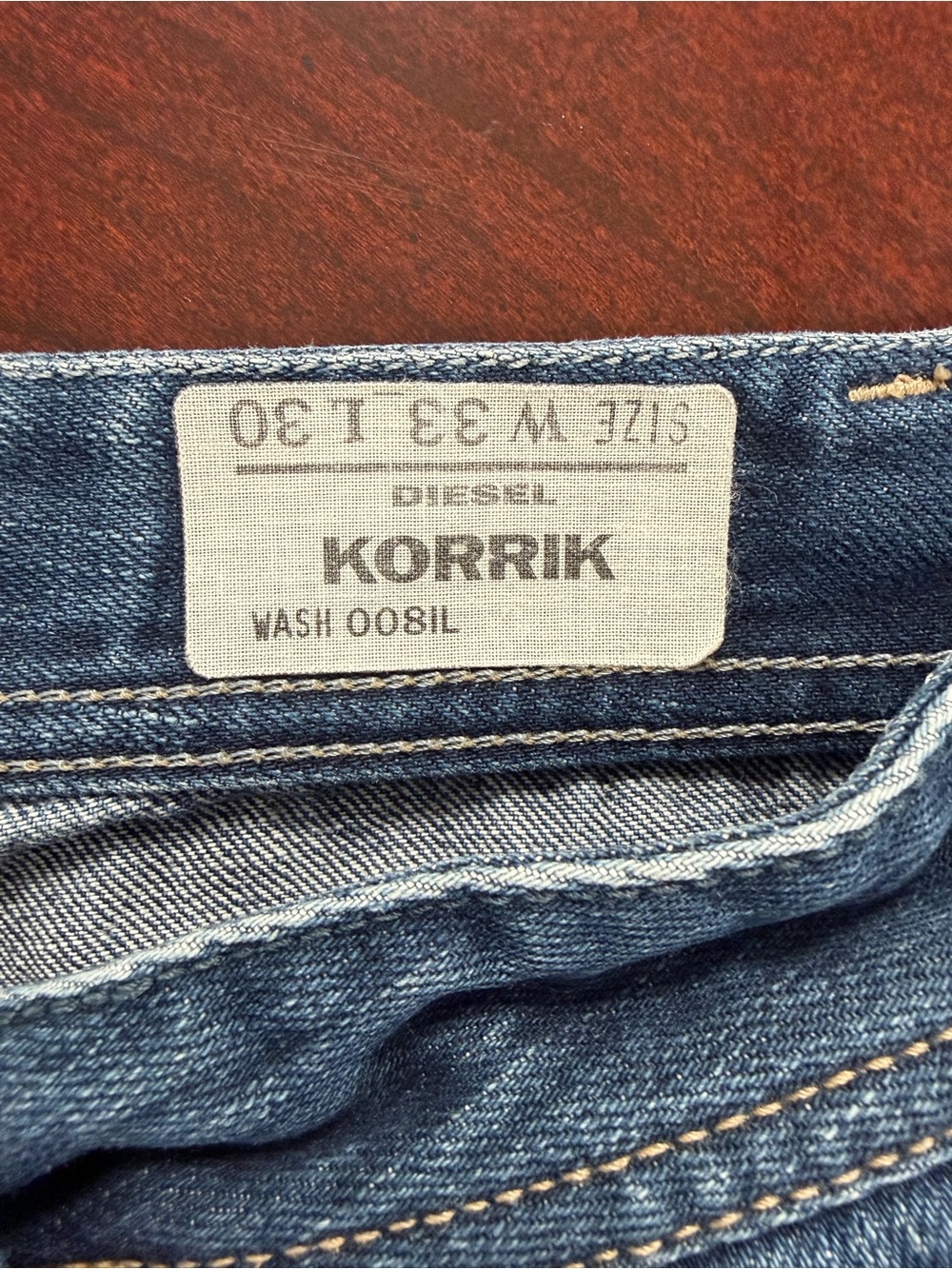 Diesel Men's Straight Leg Dark Blue Jeans - Picture 5 of 7
